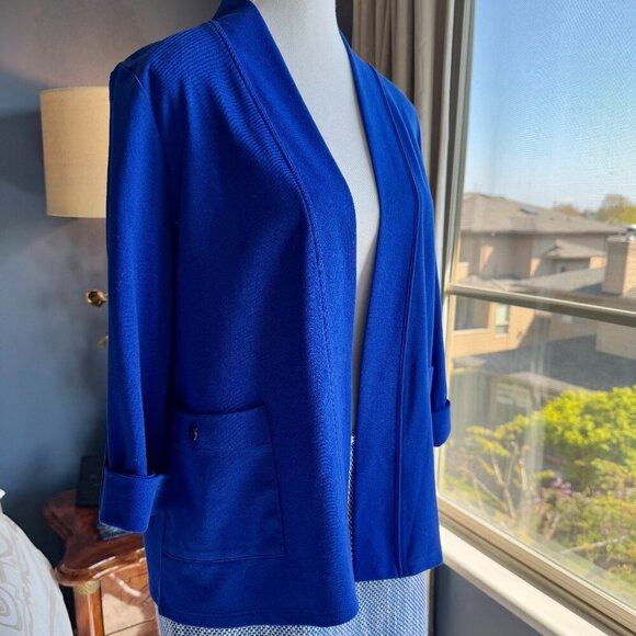 Alia Blue Cardigan With Pockets - Picture 3 of 7